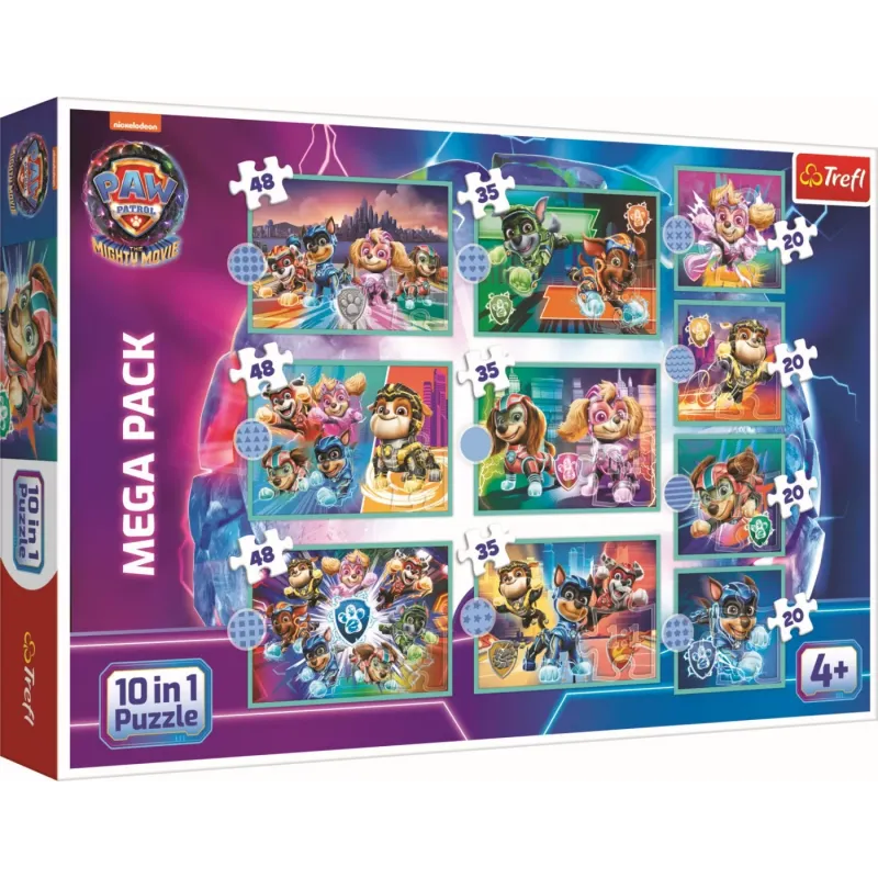 PUZZLE TREFL 10IN1 PATRULA CĂȚELUSILOR ECHIPA CATEILOR