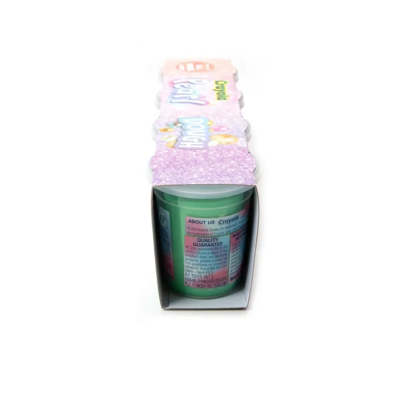 CRAYOLA PEARL SET 4 BORCANASE CU PLASTELINA SIDEFATA