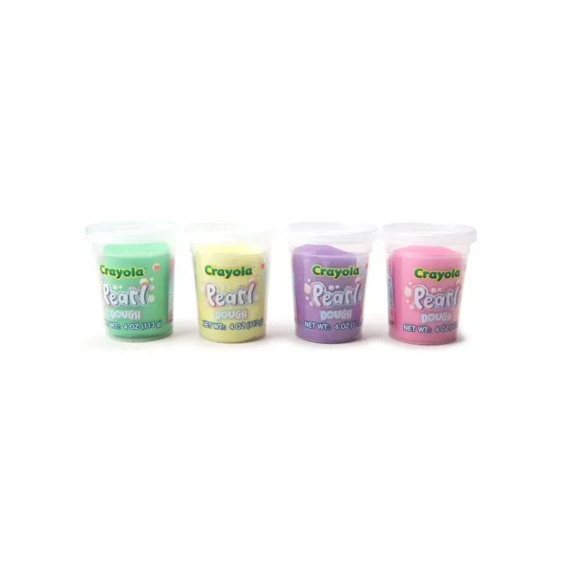 CRAYOLA PEARL SET 4 BORCANASE CU PLASTELINA SIDEFATA