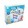 INSTRUMENT MUZICĂL PIANINA ELECTRONICA MALPLAY CU SCAUN ȘI MICROFON 45 CM INALTIME ALBASTRU