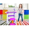 INSTRUMENT MUZICĂL PIANINA ELECTRONICA MALPLAY CU SCAUN ȘI MICROFON 45 CM INALTIME ROZ