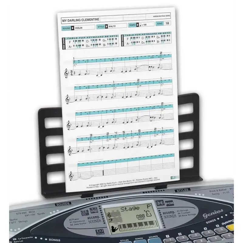 BONTEMPI ORGA DIGITALA DJ CU 40 CLAPE ȘI AMPLIFICATOR