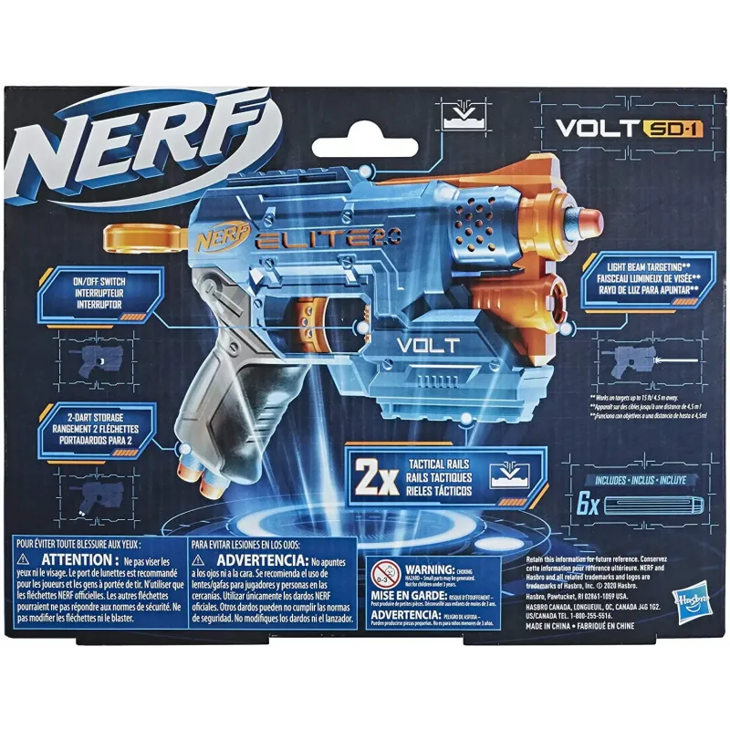 NERF ELITE 2.0 BLASTER VOLT SD1