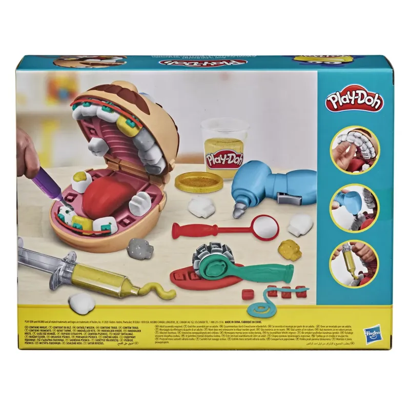 PLAY-DOH SET DENTISTUL CU ACCESORII ȘI DINTI COLORATI