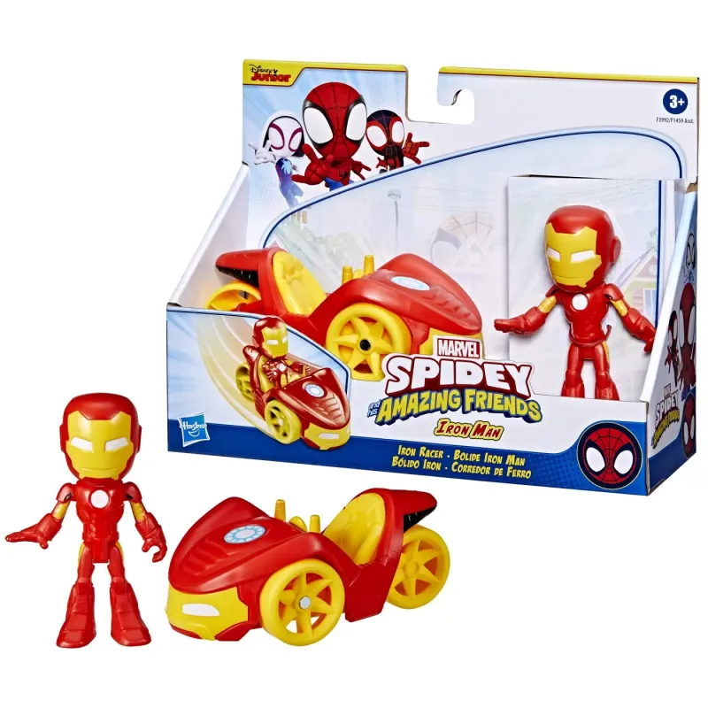 SPIDEY PRIETENII EXTRAORDINARI SET VEHICUL ȘI FIGURINĂ IRON MAN