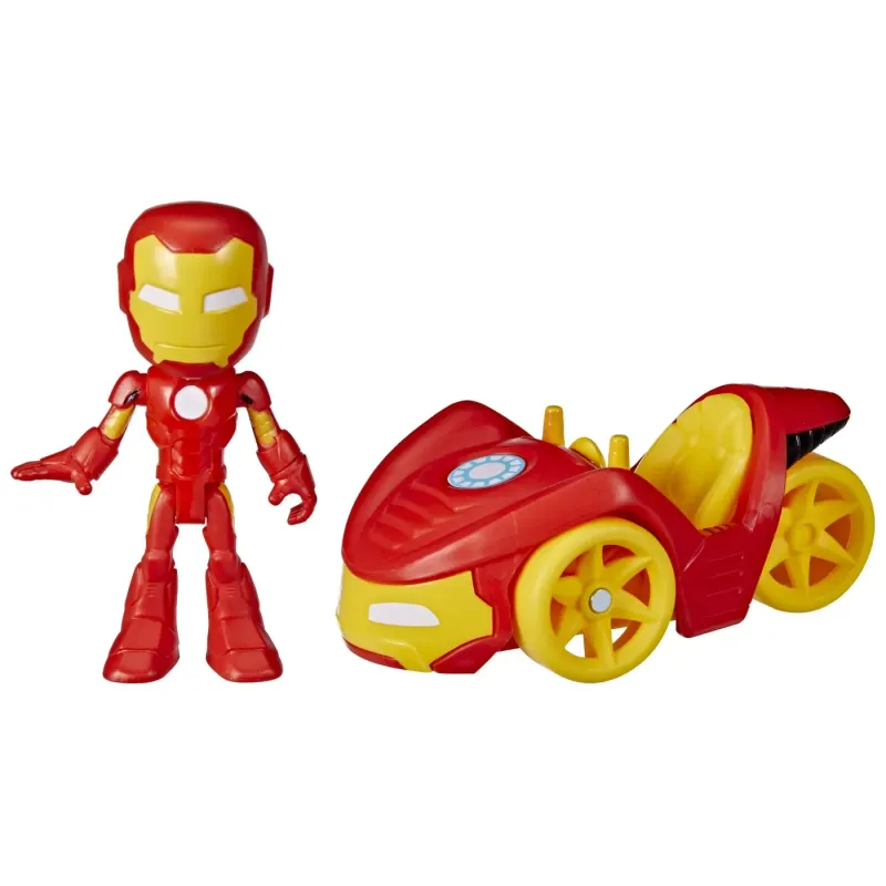 SPIDEY PRIETENII EXTRAORDINARI SET VEHICUL ȘI FIGURINĂ IRON MAN