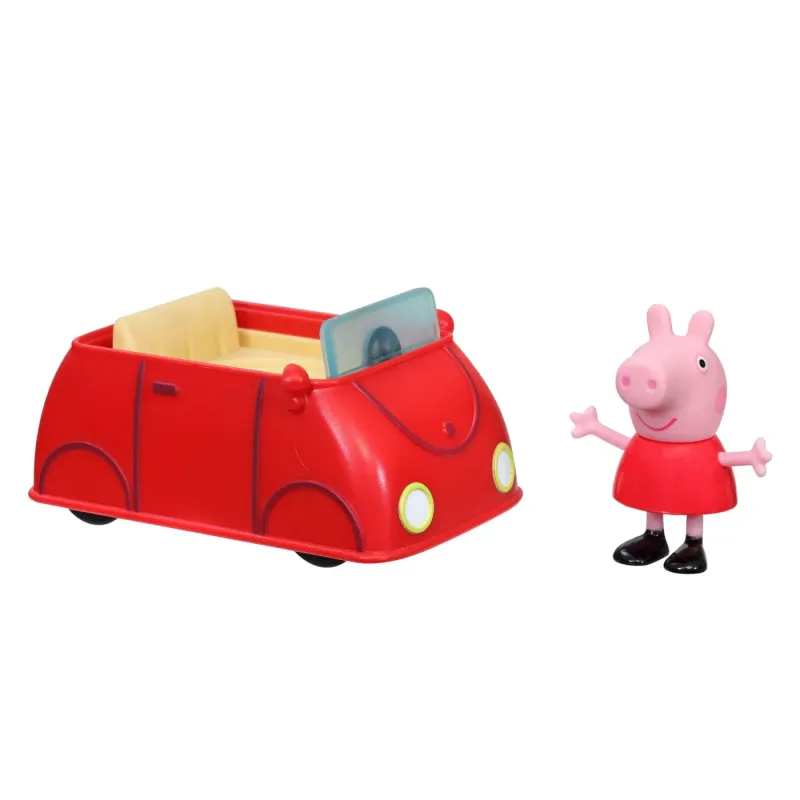 PEPPA PIG VEHICUL CU FIGURINĂ MICUTA MAȘINĂ ROSIE