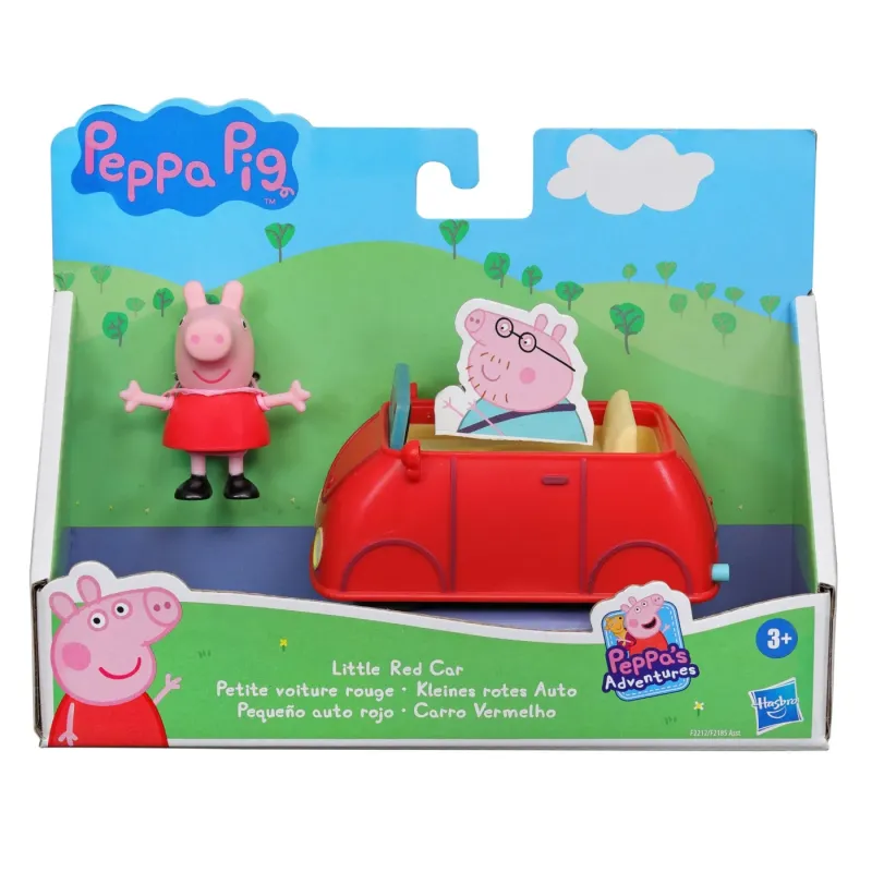 PEPPA PIG VEHICUL CU FIGURINĂ MICUTA MAȘINĂ ROSIE