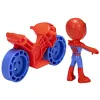 SPIDERMAN SET MOTOCICLETĂ ȘI FIGURINĂ SPIDEY 6CM
