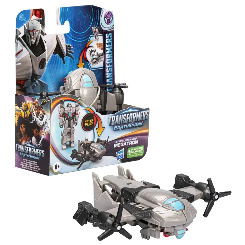 TRANSFORMERS 7 EARTHSPARK FIGURINĂ TRANSFORMABILA MEGA TRON 6CM