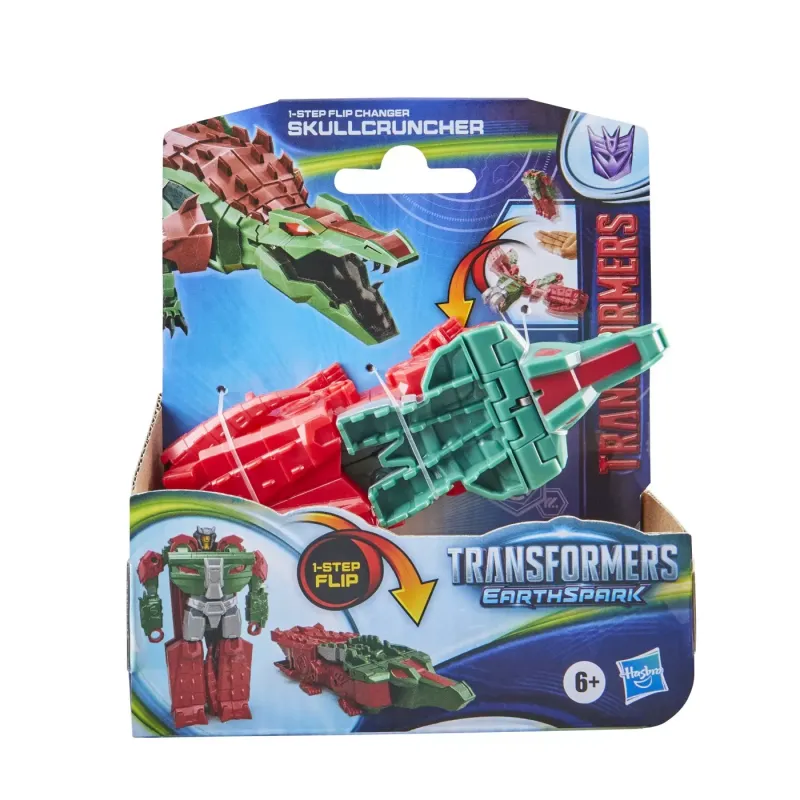 TRANSFORMERS 7 EARTHSPARK FIGURINĂ TRANSFORMABILA SKULLCRUNCHER 6CM