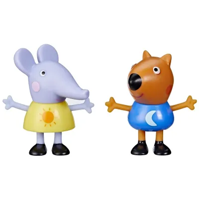 PEPPA PIG PRIETENI BUNI SET 2 FIGURINE ELEFANTUL EMILY ȘI VULPITA FREDDY