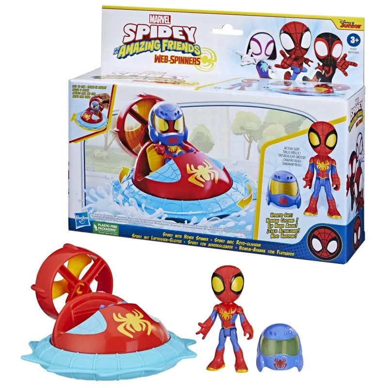 SPIDEY PRIETENII EXTRAORDINARI SET MAȘINUȚĂ ȘI FIGURINĂ SPIDEY