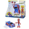 SPIDEY PRIETENII EXTRAORDINARI SET MAȘINUȚĂ ȘI FIGURINĂ ȘI ACCESORIU SPIDEY