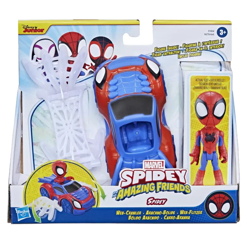 SPIDEY PRIETENII EXTRAORDINARI SET MAȘINUȚĂ ȘI FIGURINĂ ȘI ACCESORIU SPIDEY