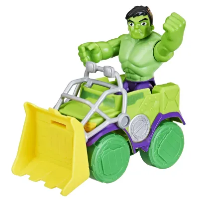 SPIDEY PRIETENII EXTRAORDINARI SET MAȘINUȚĂ ȘI FIGURINĂ ȘI ACCESORIU HULK