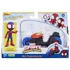 SPIDEY PRIETENII EXTRAORDINARI SET MOTOCICLETĂ ȘI FIGURINĂ MILES MORALES SPIDER MAN 10CM