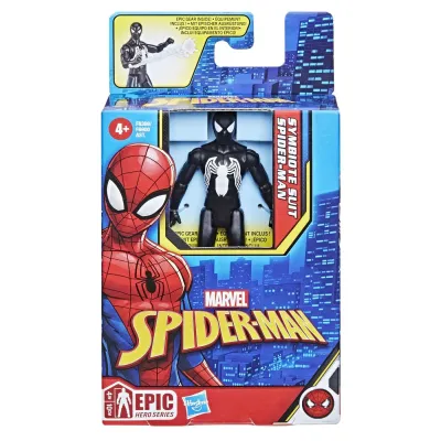 SPIDERMAN EPIC HERO FIGURINĂ COSTUM SYMBIOTE SPIDER MAN 10CM