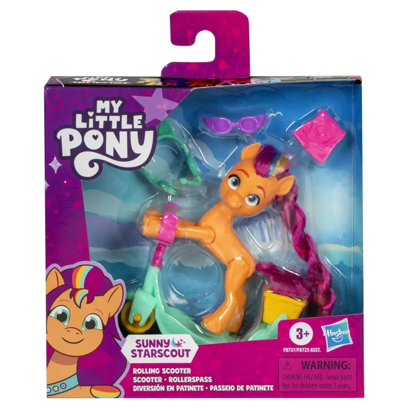 MY LITTLE PONY SUNNY STARSCOUT PE SCOOTER SET FIGURINĂ ȘI 4 ACCESORII