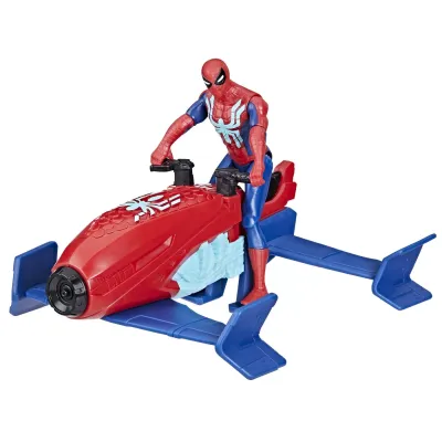 SPIDERMAN SET VEHICUL HYDRO JET ȘI FIGURINĂ SPIDER MAN 10CM
