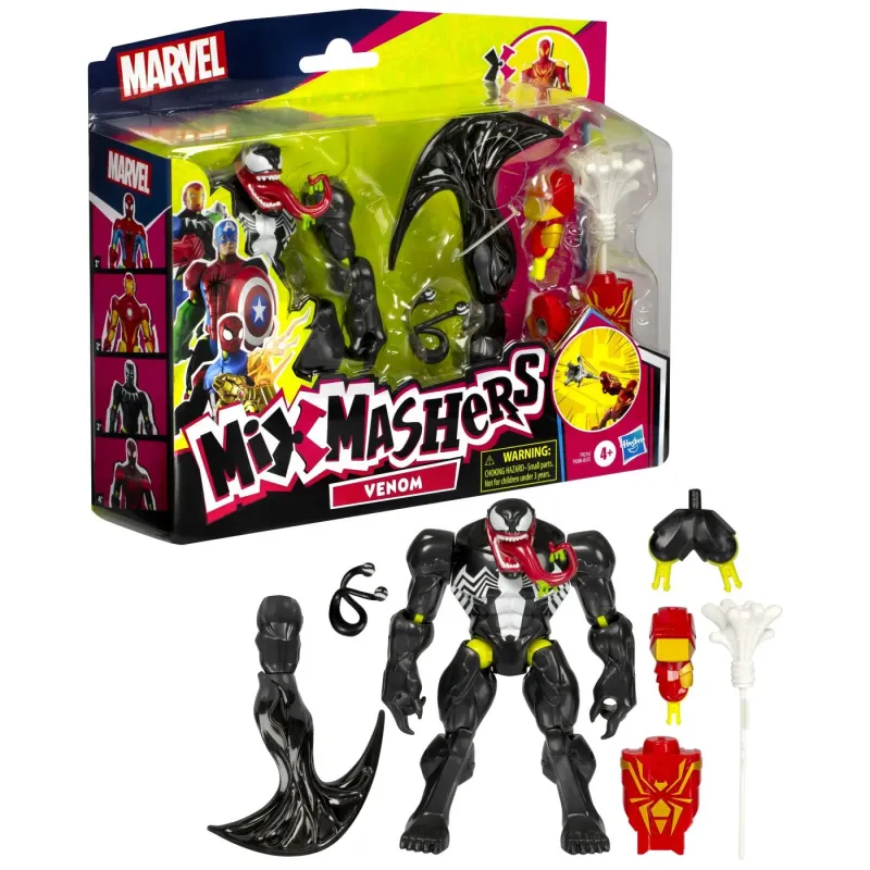 MARVEL AVENGERS MIX MASHERS FIGURINĂ VENOM CU ACCESORII 12CM
