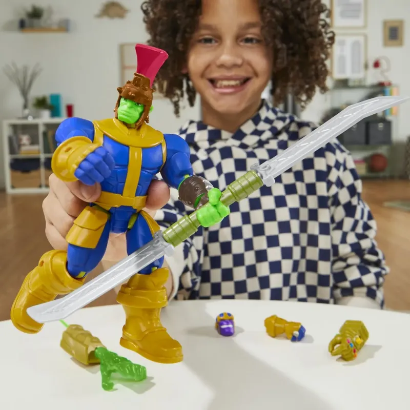 MARVEL AVENGERS MIX MASHERS SET FIGURINĂ HULK 12CM ȘI ACCESORII