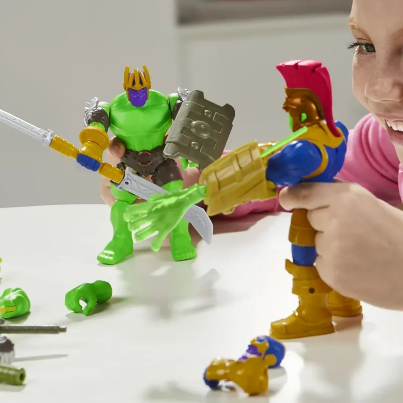 MARVEL AVENGERS MIX MASHERS SET FIGURINĂ HULK 12CM ȘI ACCESORII