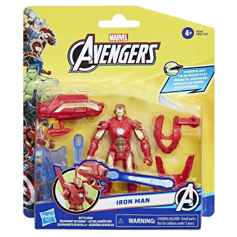 AVANGERS EPIC HERO BATTLE GEAR FIGURINĂ IRON MAN 10CM