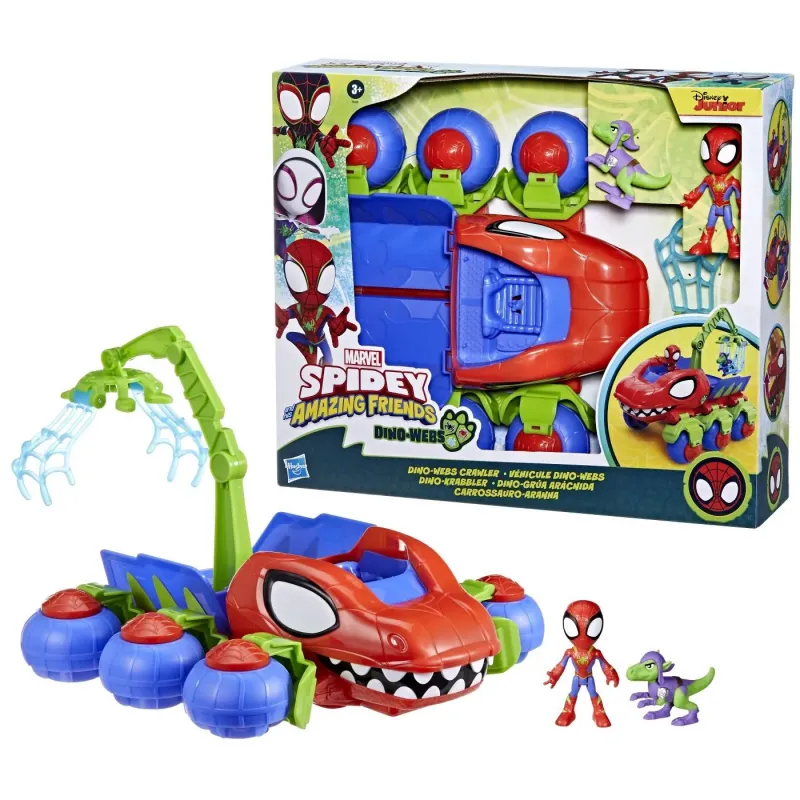 SPIDEY ȘI PRIETENII LUI UIMITORI MARVEL VEHICUL DINO WEBS CRAWLER