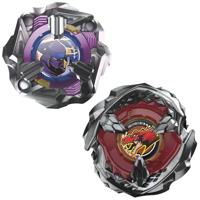 BEYBLADE X PACHET DUO BEAT TYRANNO 4-70Q ȘI KNIFE SHINOBI 4-80HN