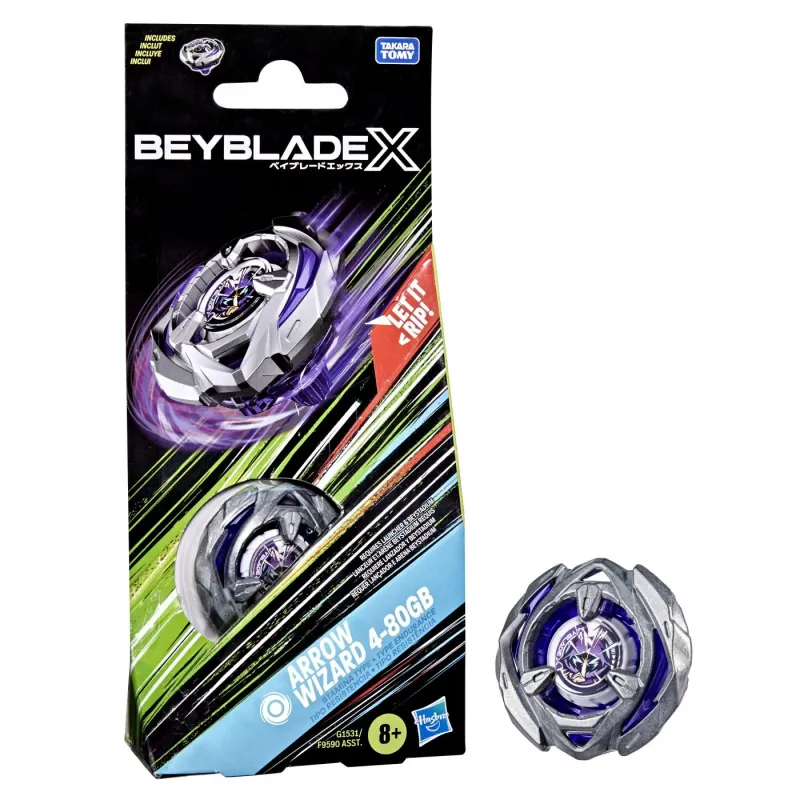 BEYBLADE X LET IT RIP SPIRALA ARROW WIZARD 4-80GB