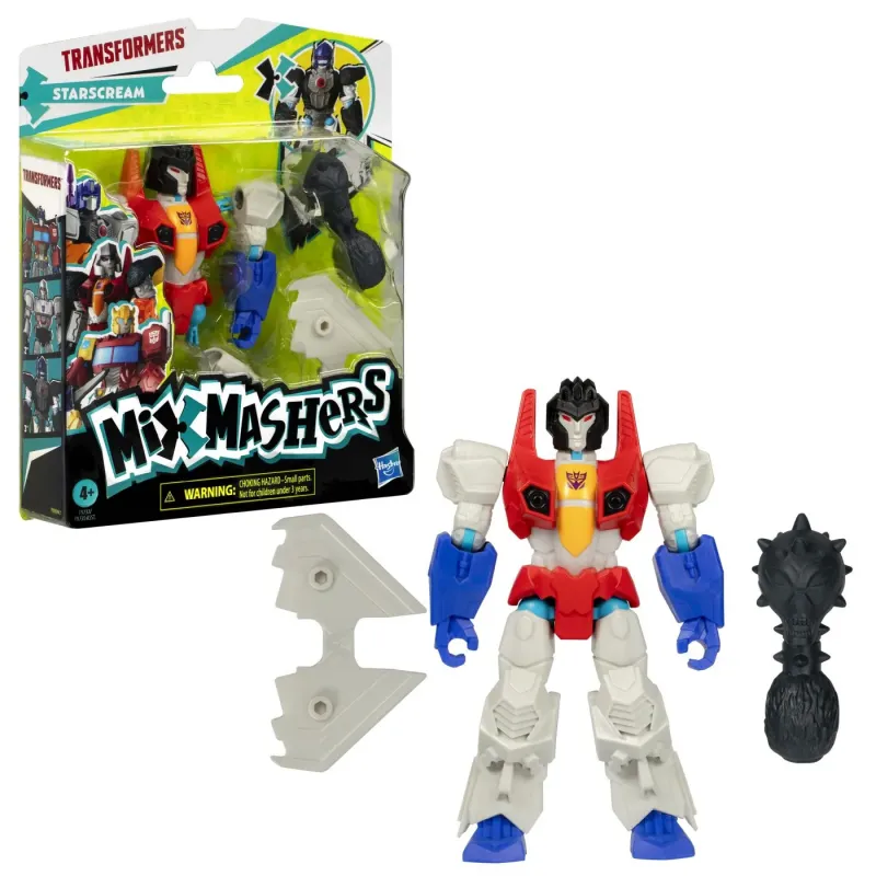 TRANSFORMERS MIX MASHERS FIGURINĂ STARSCREAM 12CM ȘI ACCESORII