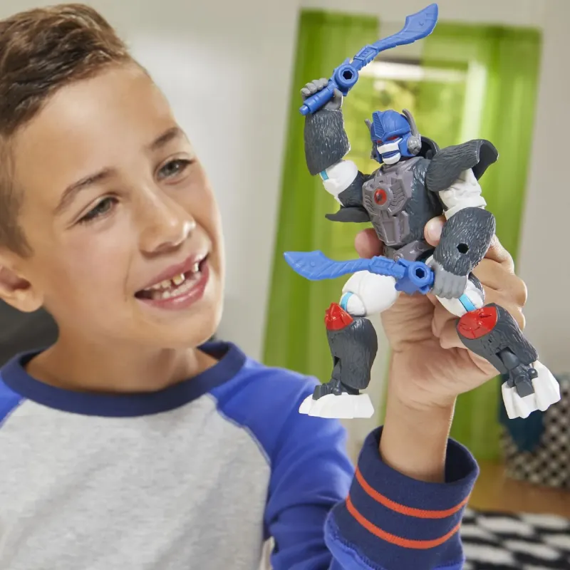 TRANSFORMERS MIX MASHERS FIGURINĂ OPTIMUS PRIMAL 12CM ȘI ACCESORII