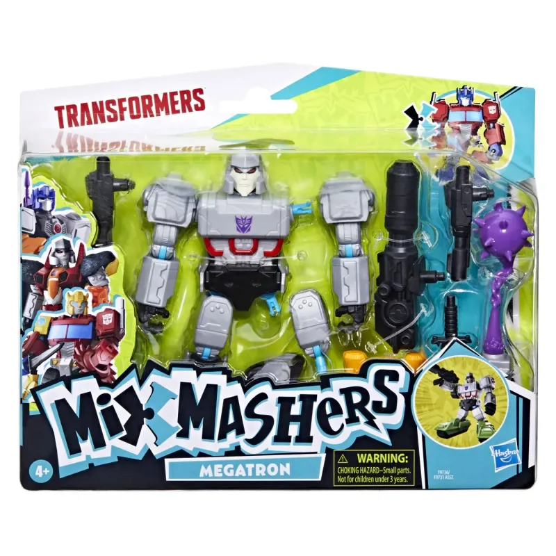 TRANSFORMERS MIX MASHERS SET FIGURINĂ MEGATRON 12CM ȘI ACCESORII