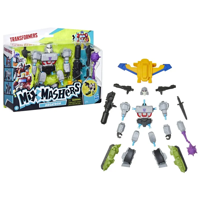 TRANSFORMERS MIX MASHERS SET FIGURINĂ MEGATRON 12CM ȘI ACCESORII