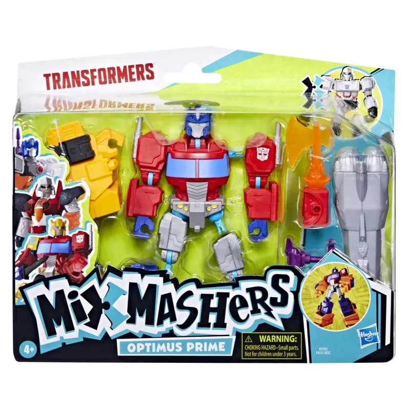 TRANSFORMERS MIX MASHERS SET FIGURINĂ OPTIMUS PRIME 12CM ȘI ACCESORII