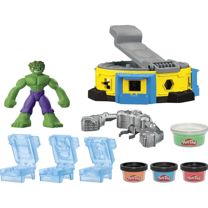 PLAY DOH MARVEL SET HULK LOVESTE ȘI ZDROBESTE