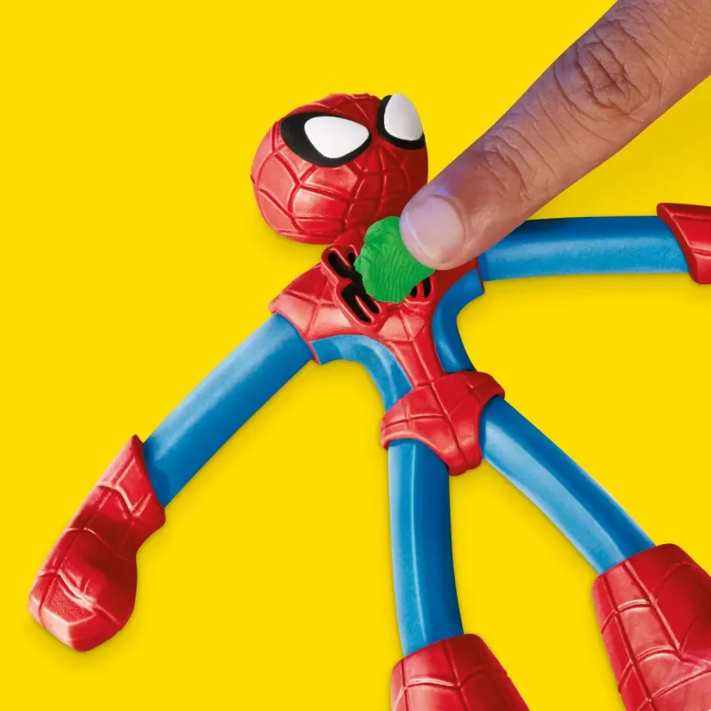 PLAY DOH SPIDERMAN SET 2 FIGURINE BATALIE CU LANSATOR ȘI SULITA