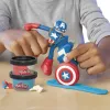 PLAY-DOH MARVEL FIGURINĂ FLEXIBILA CU ACCESORII CAPTAIN AMERICA 10CM
