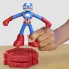 PLAY-DOH MARVEL FIGURINĂ FLEXIBILA CU ACCESORII CAPTAIN AMERICA 10CM