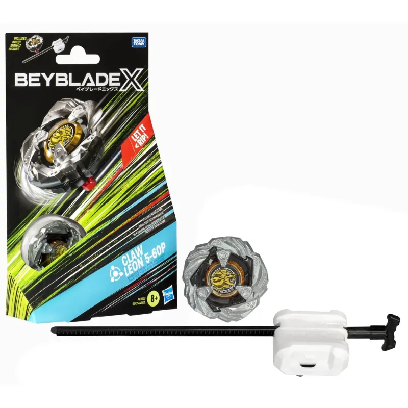 BEYBLADE X LET IT RIP SET LANSATOR ȘI ROATA CLAW LEON 5-60P