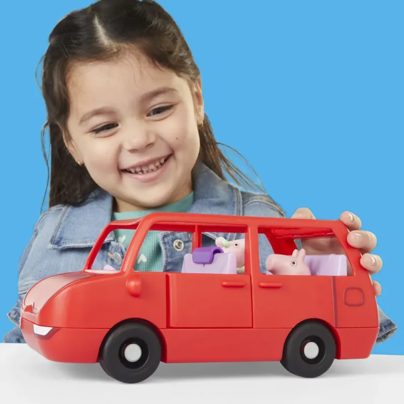 PEPPA PIG MAȘINĂ FAMILIEI PEPPA CU FIGURINE