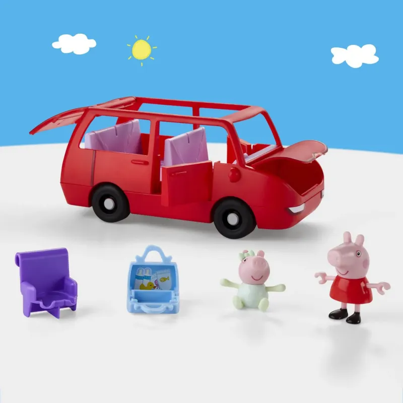 PEPPA PIG MAȘINĂ FAMILIEI PEPPA CU FIGURINE