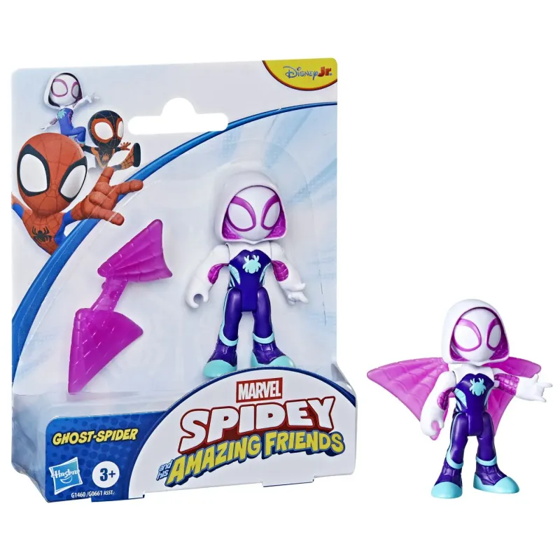 MARVEL SPIDEY ȘI PRIETENII SAI UIMITORI SET FIGURINĂ GHOST SPIDER ȘI ACCESORII