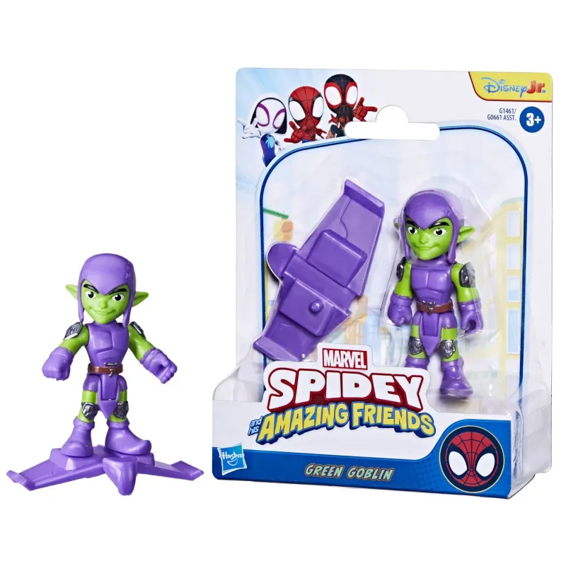 MARVEL SPIDEY ȘI PRIETENII SAI UIMITORI SET FIGURINĂ GREEN GOBLIN ȘI ACCESORII
