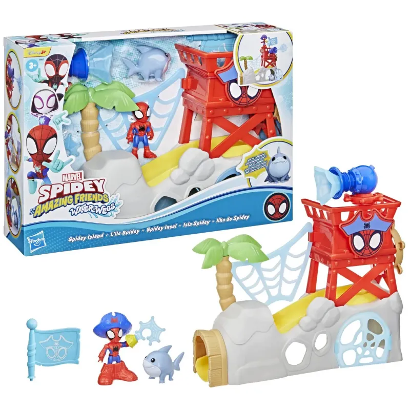 SPIDEY ȘI PRIETENII LUI UIMITORI MARVEL WATER WEBS INSULA LUI SPIDEY