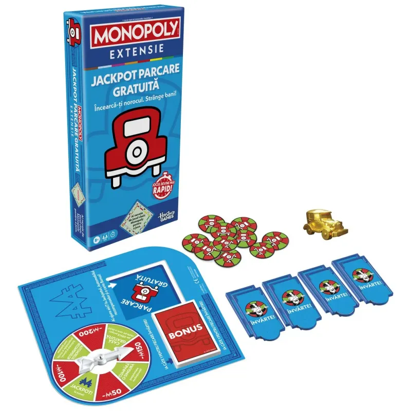 MONOPOLY EXTENSIE JACKPOT DE PARCARE GRATUITA PENTRU JOCUL MONOPOLY IN LIMBA ROMANA