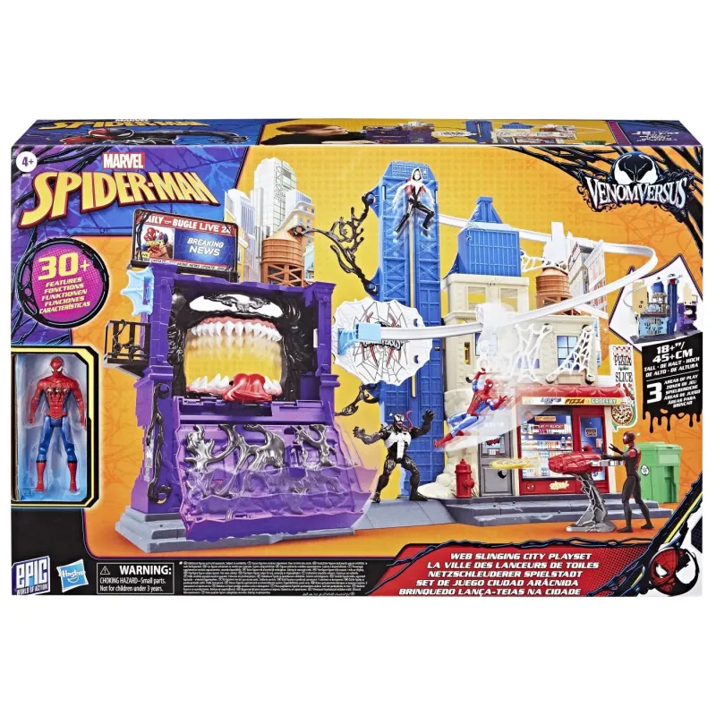 SET DE JOACĂ MARVEL SPIDER MAN VENOM VERSUS WEB CITY SLINGING
