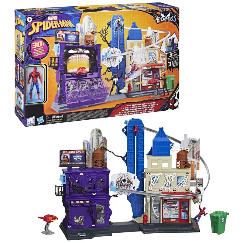SET DE JOACĂ MARVEL SPIDER MAN VENOM VERSUS WEB CITY SLINGING