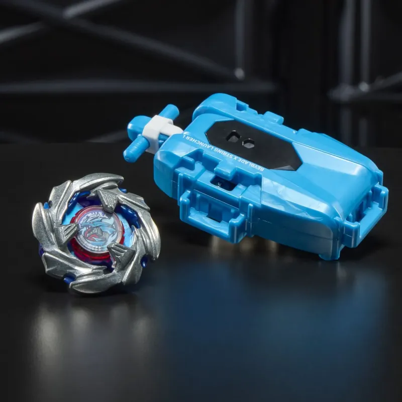 BEYBLADE X LET IT RIP SET LANSATOR ȘI ROATA COBALT DRAGOON 2-60C